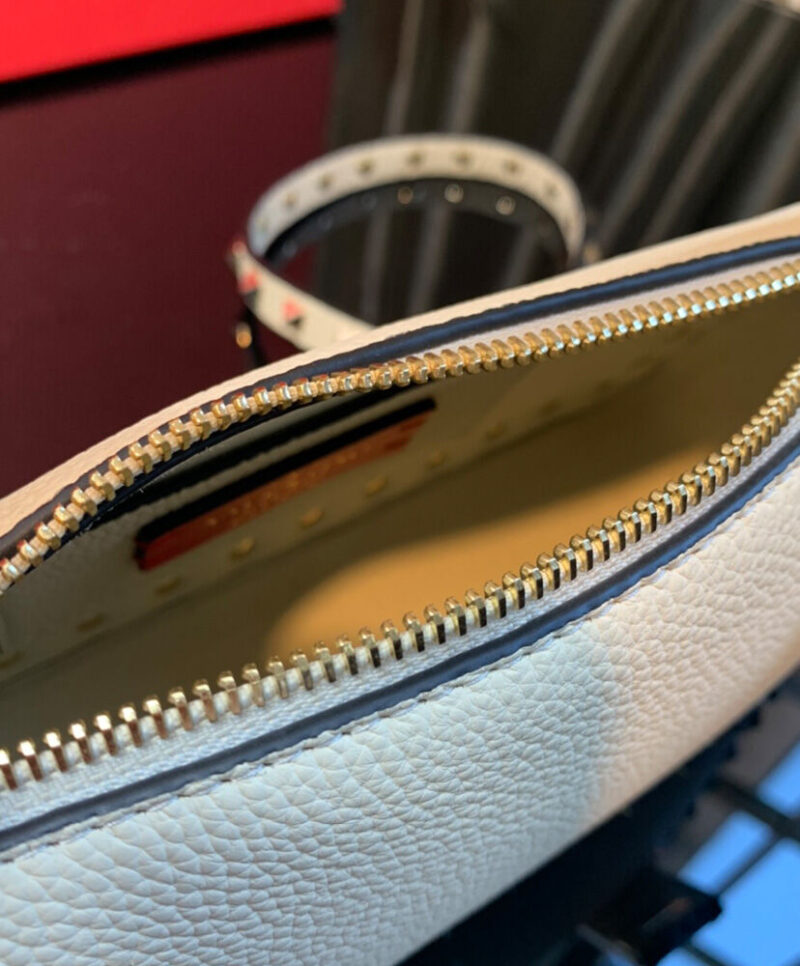Valentino Small Rockstud Grainy Calfskin Crossbody Bag